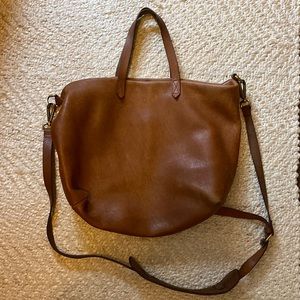 Madewell Brown Leather Tote Bag